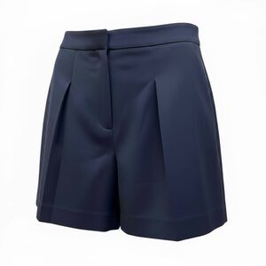 Michael Kors Navy Pleated Shorts